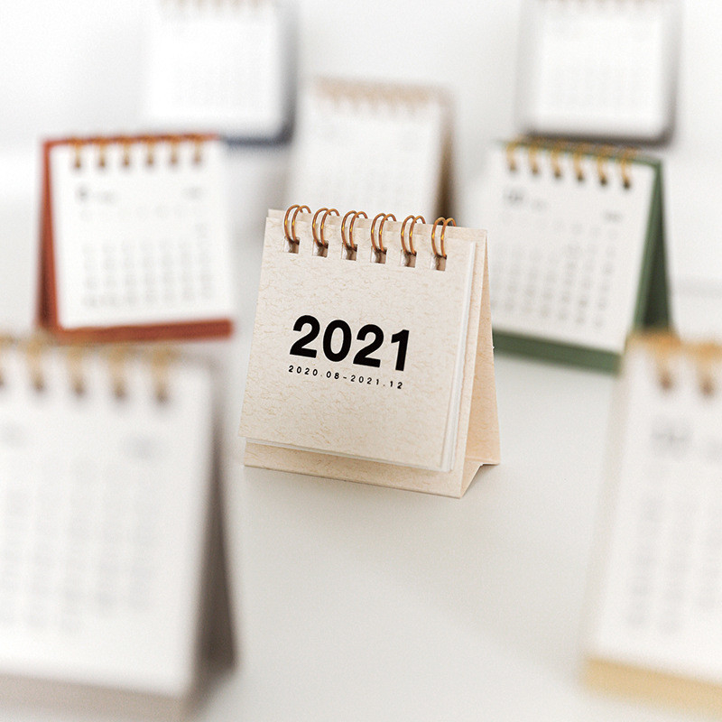 A4 A5 farbig bedruckbarer Tischkalender, doppelseitig mit 250 g weißem Karton
