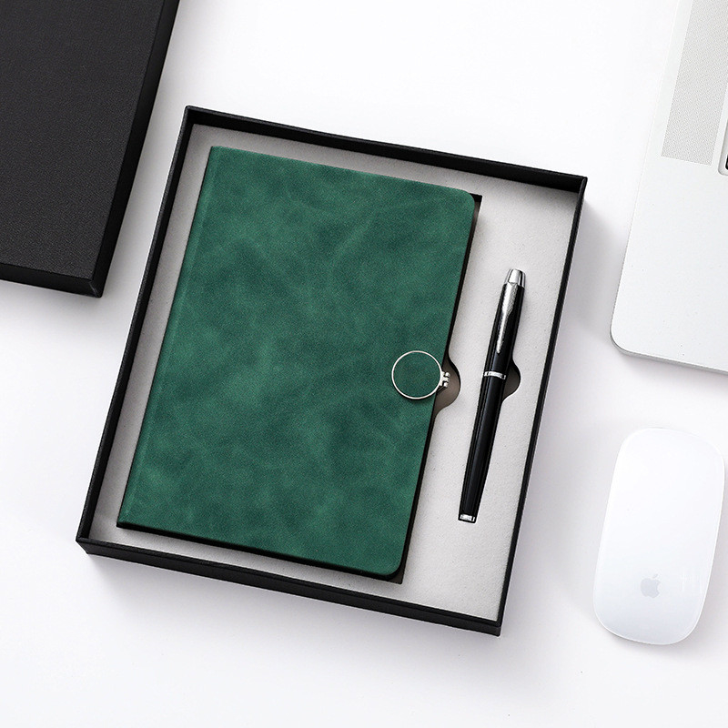 Farbenreiches Notizbuch-Drucken der gebundenen Ausgabe, A5 Luxus-Pen And Notebook Set