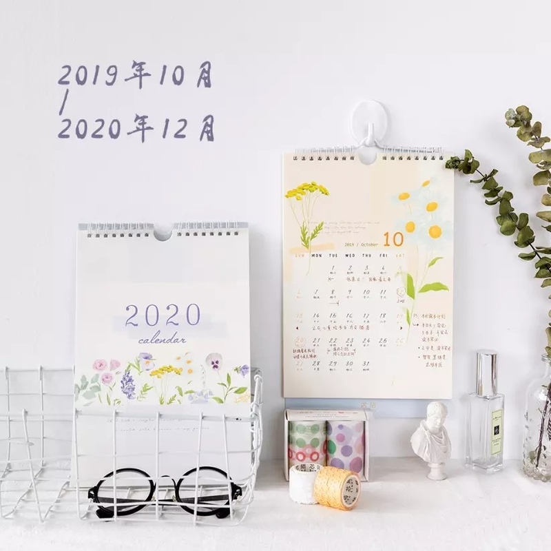 A2 A3 A4 Größe druckbarer Tischkalender benutzerdefinierte große Größe 4c Offsetdruck