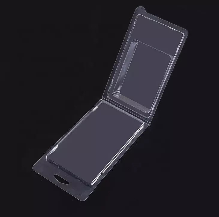 OEM-Kunststoff-Aufhänger Clamshell Clear Blister Box für Handyhülle