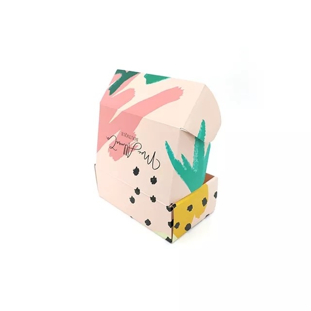 Wellpappe Bedruckte Papierverpackungsbox Kraft Personalisierte Portoboxen