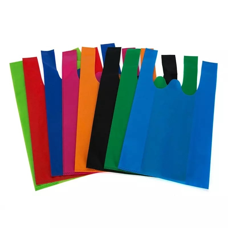 Wiederverwendbare, gestanzte, nicht gewebte Taschen, umweltfreundlich, kundenspezifische Farbe