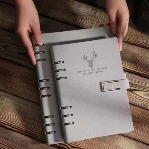 Lederne 14.3cm x 21.5cm Unternehmensdruckgewohnheit notizbücher A5 druckte Notizblöcke