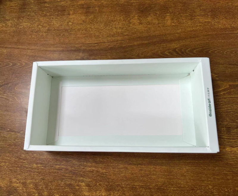 Eco freundliches Kraftpapier runzelte kleines verpackender Kasten-Grün orange Soem 90mm 13cm